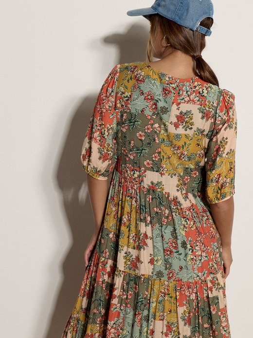Damen Midikleid