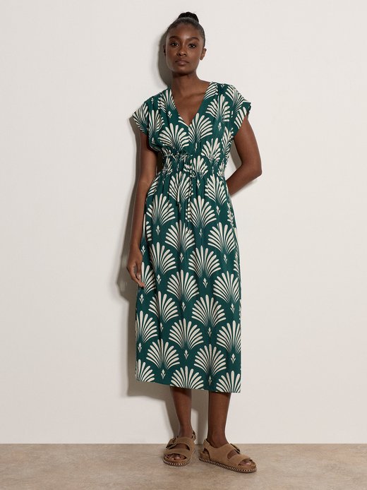 Damen Midikleid