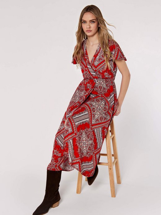 Damen Midikleid
