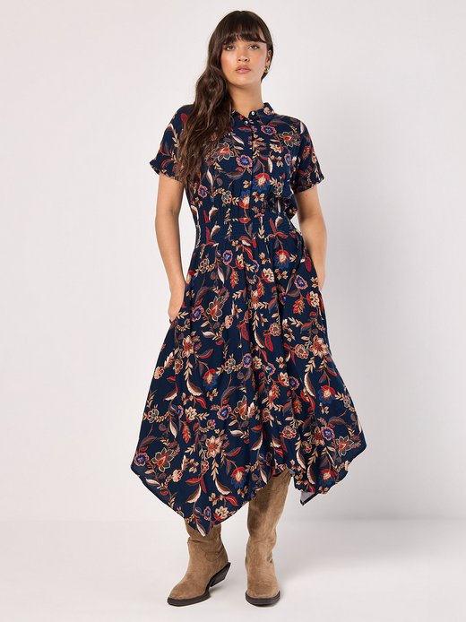 Damen Midikleid