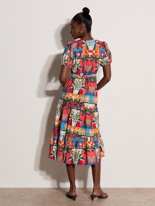 Damen Midikleid