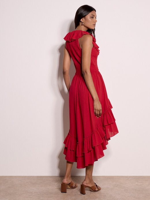 Damen Midikleid