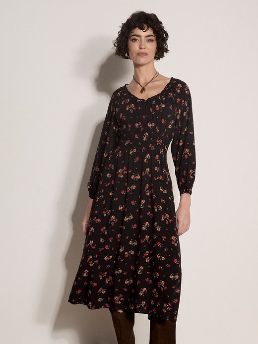 Damen Midikleid