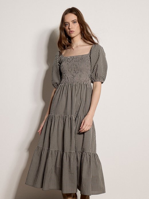 Damen Midikleid