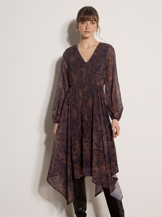 Damen Midikleid