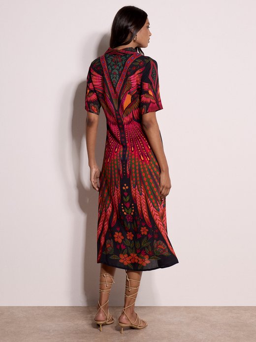 Damen Midikleid
