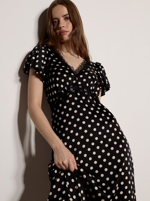 Damen Midikleid