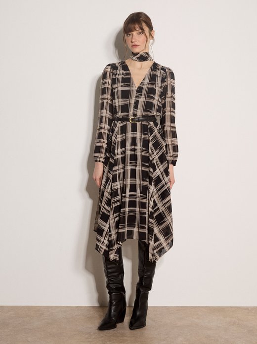 Damen Midikleid