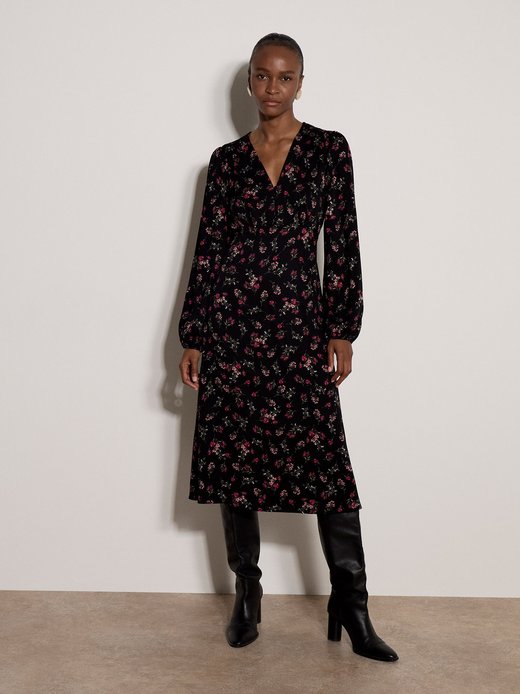 Damen Midikleid