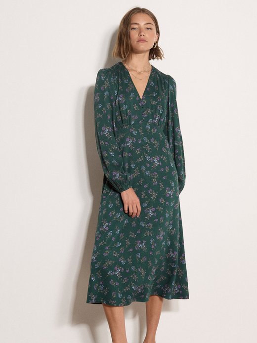 Damen Midikleid