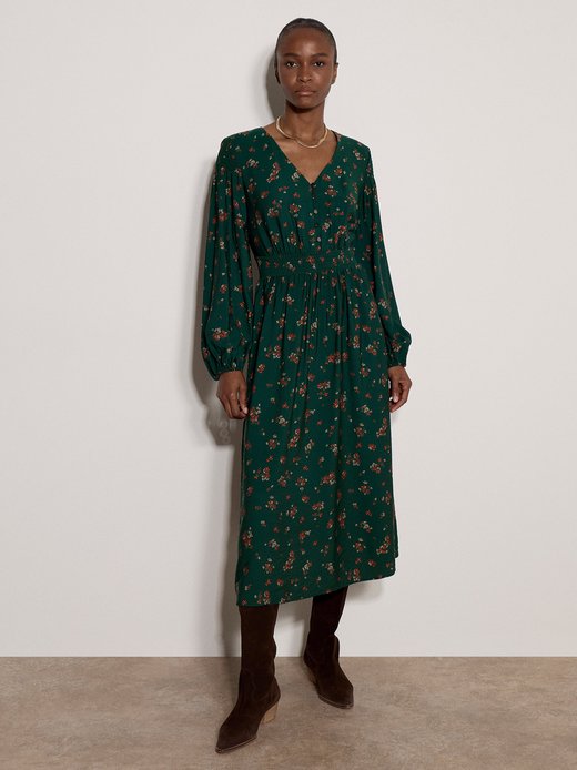 Damen Midikleid