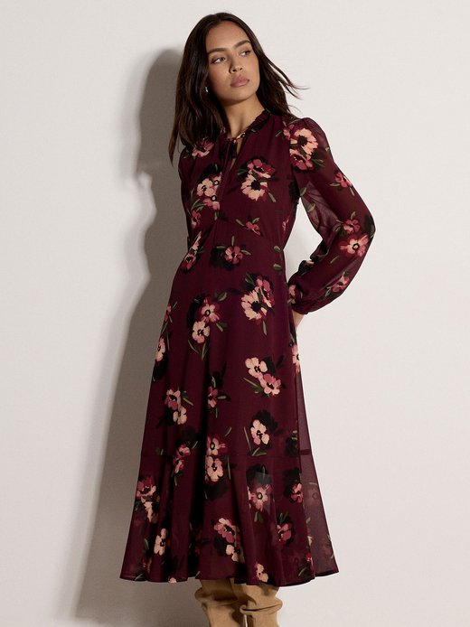 Damen Midikleid