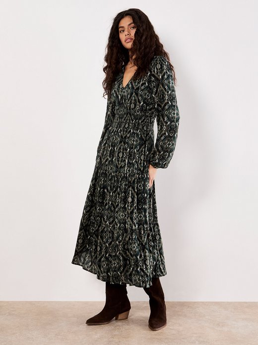 Damen Midikleid