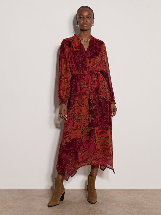 Damen Midikleid