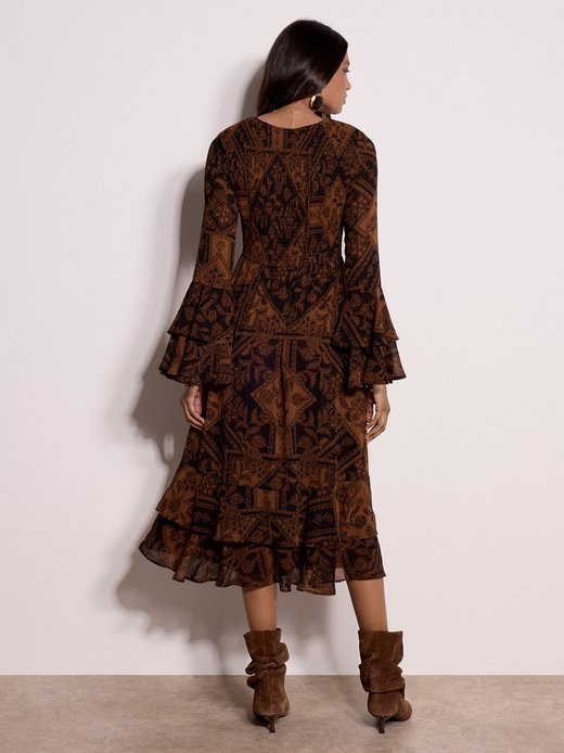 Damen Midikleid