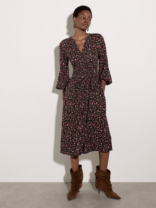 Damen Midikleid
