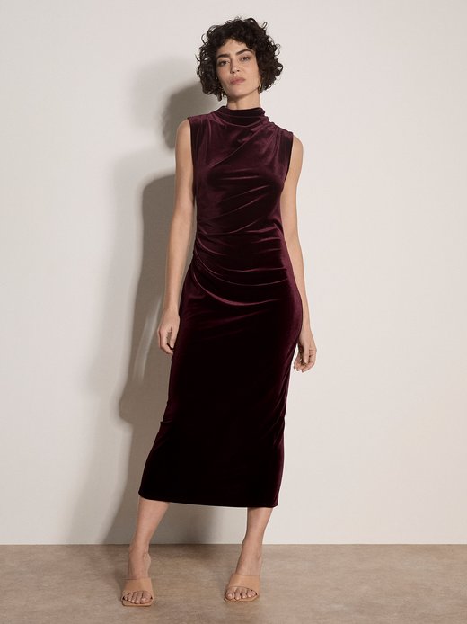 Damen Midikleid