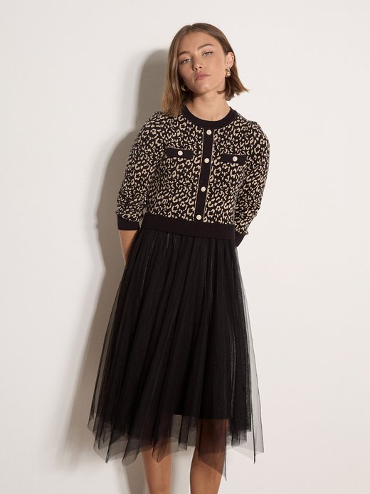 Damen Midikleid