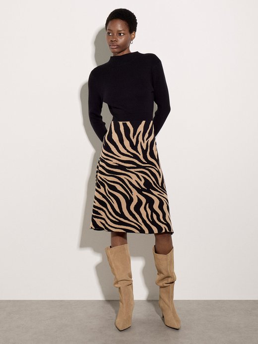 Damen Midikleid