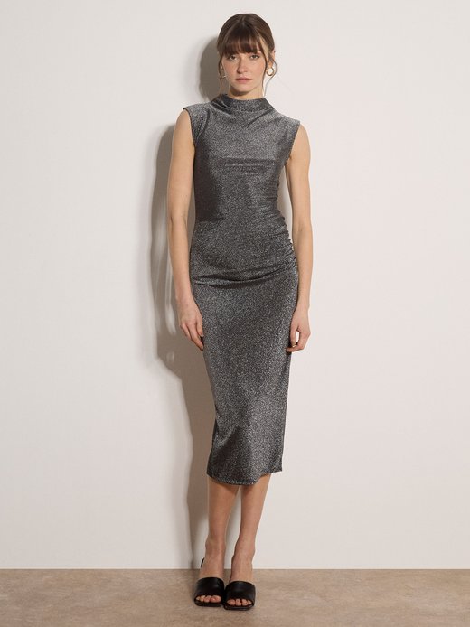 Damen Midikleid