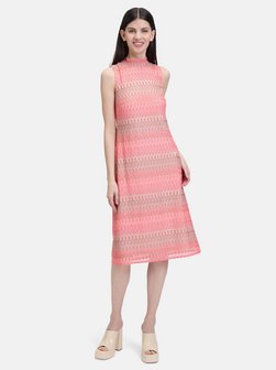 Artikelbild Damen Midikleid von Cartoon in rosa gestreift