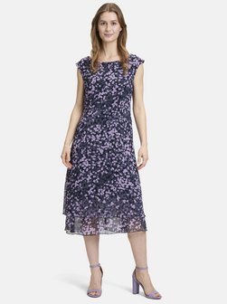 Artikelbild Damen Midikleid von Betty & Co in blau gepunktet