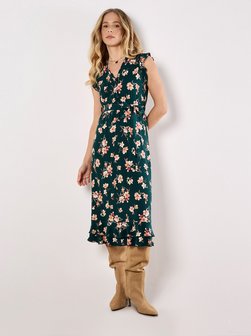 Artikelbild Damen Midikleid von Apricot in grün gemustert