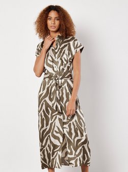 Artikelbild Damen Midikleid von Apricot in grün gemustert