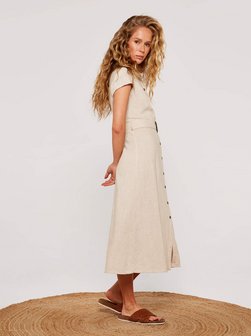 Damen Midikleid