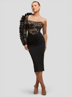 Damen Midikleid