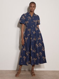 Damen Midikleid