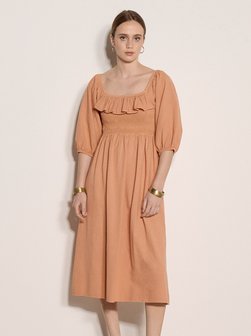 Damen Midikleid