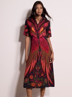 Damen Midikleid