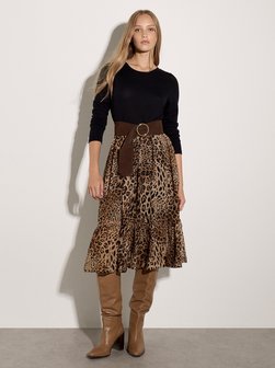 Damen Midikleid