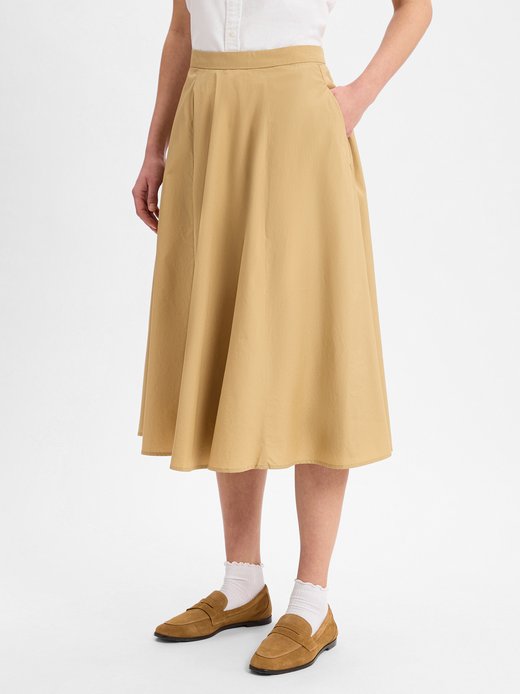 Damen Midirock - Lightweight Chino Skirt
