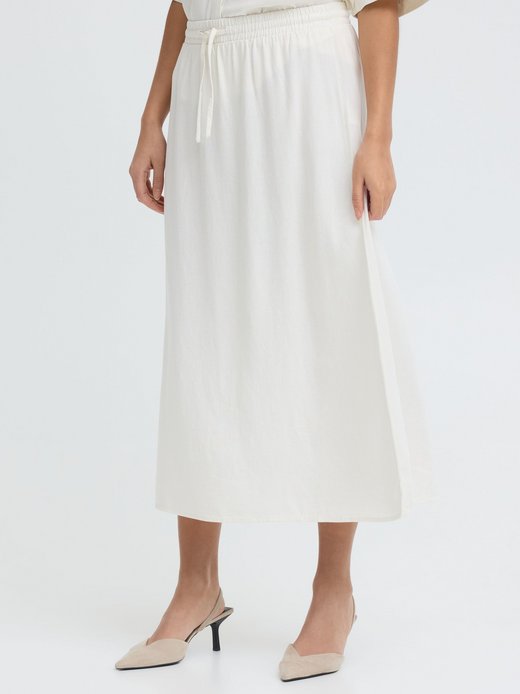 Damen Midirock - OXNInna Linen Mix