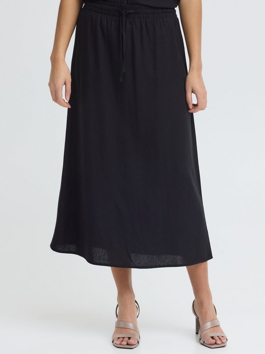 Damen Midirock - OXNInna Linen Mix