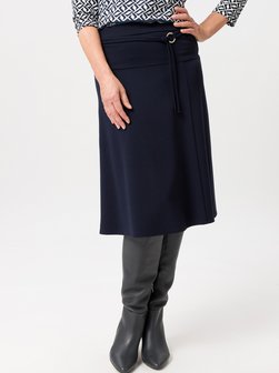 Artikelbild Damen Midirock von Frank Walder in marine blau uni