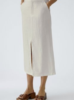 Artikelbild Damen Midirock von Oui in beige uni