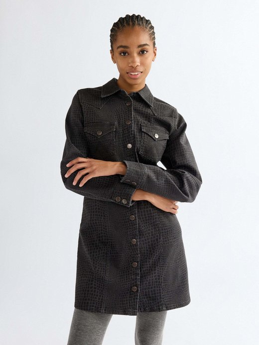 Damen Minikleid - Barrel Sleeve