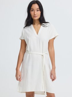 Damen Minikleid - OXNInna Linen Mix Vneck