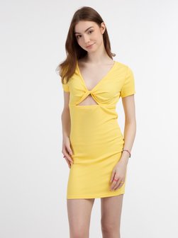 Damen Minikleid aus Rippstrick