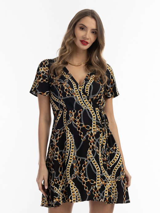 Damen Minikleid mit Allover-Print