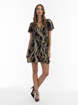 Damen Minikleid mit Allover-Print