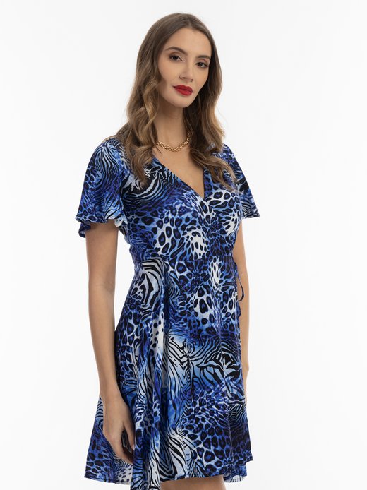 Damen Minikleid mit Animal-Print