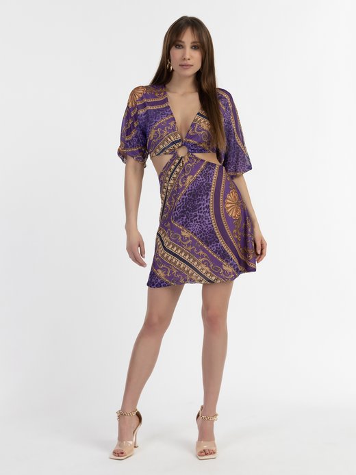 Damen Minikleid mit Cut-outs