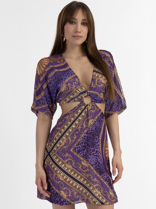 Damen Minikleid mit Cut-outs