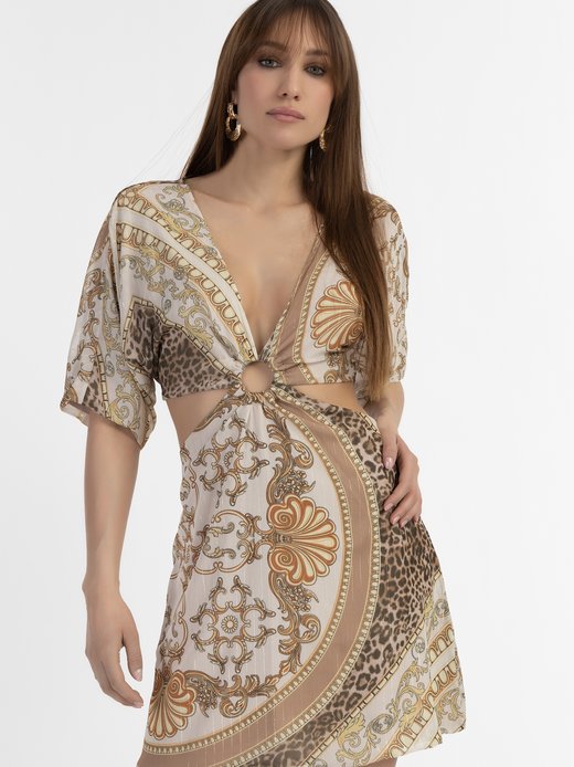 Damen Minikleid mit Cut-outs