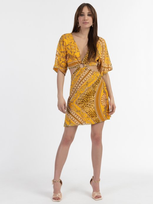 Damen Minikleid mit Cut-outs