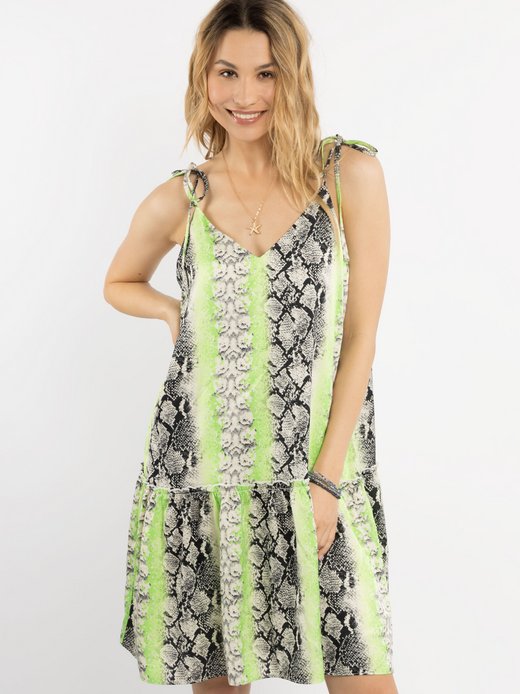 Damen Minikleid mit Schlangenprint